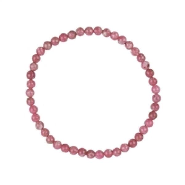 Armband Thulit, 4 mm Kugeln – Mut, Lebenskraft & Aufbruch